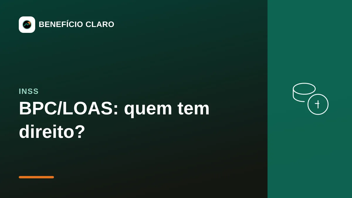 Arte do Benefício Claro sobre quem tem direito ao BPC/LOAS