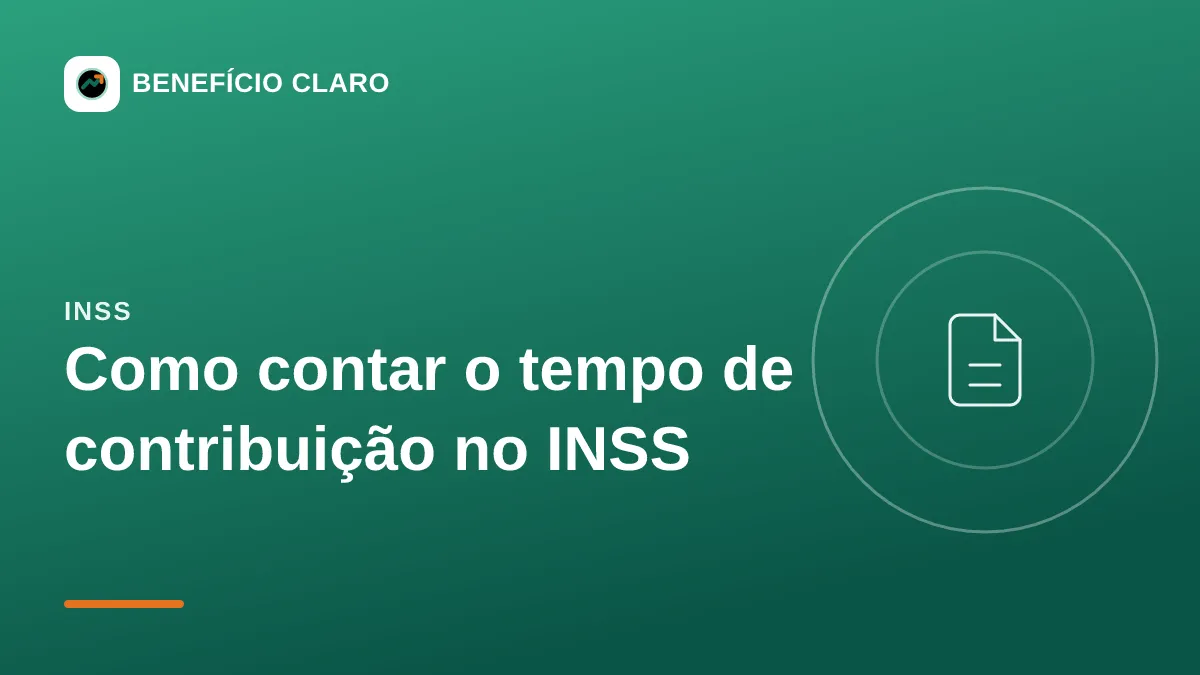 Arte do Benefício Claro sobre como contar o tempo de contribuição no INSS pelo CNIS