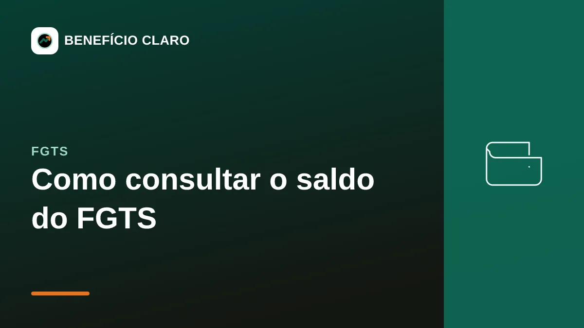 Arte do Benefício Claro sobre como consultar o saldo do FGTS